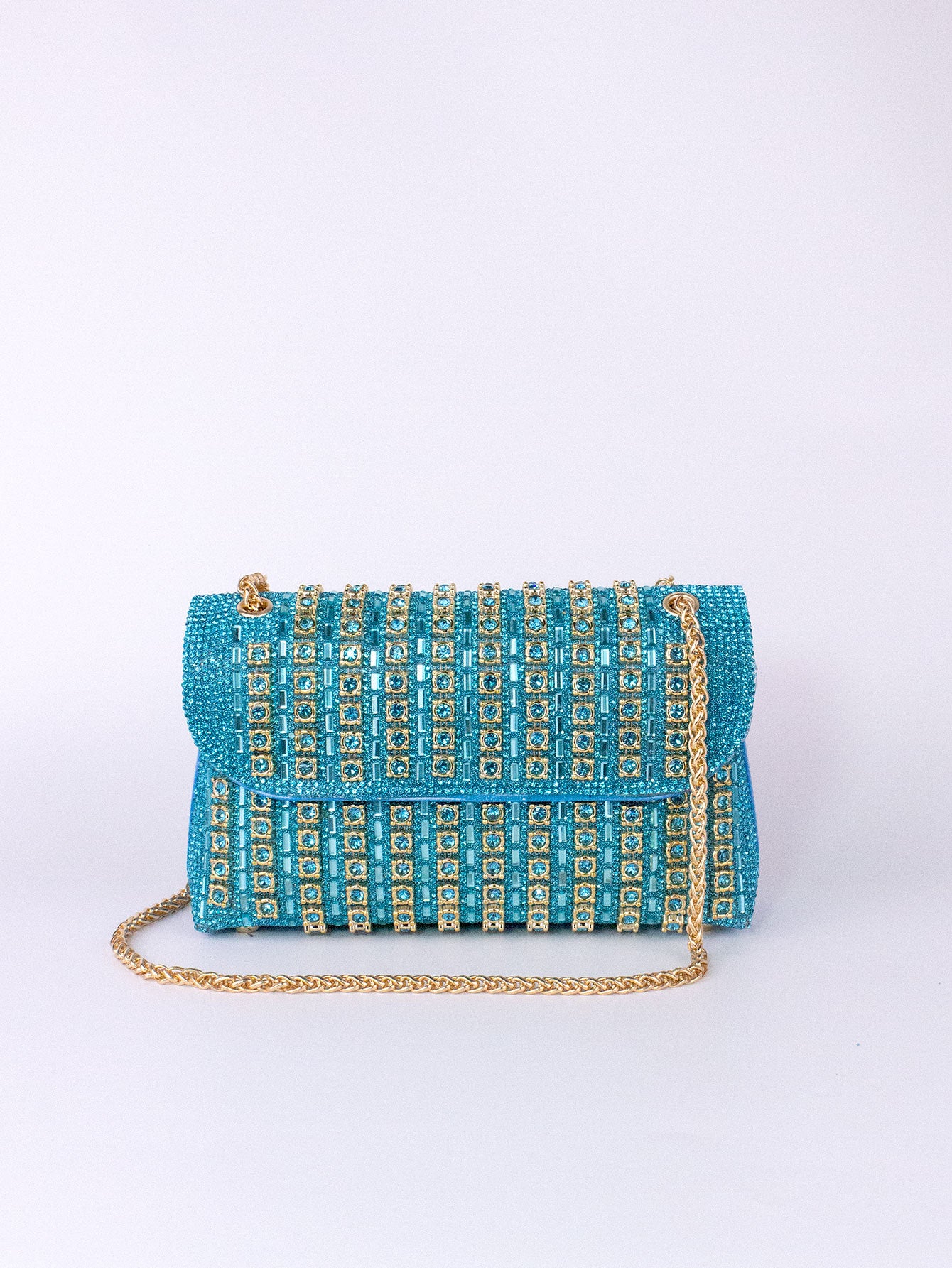 Elegant Clutch Bag with Rhinestones