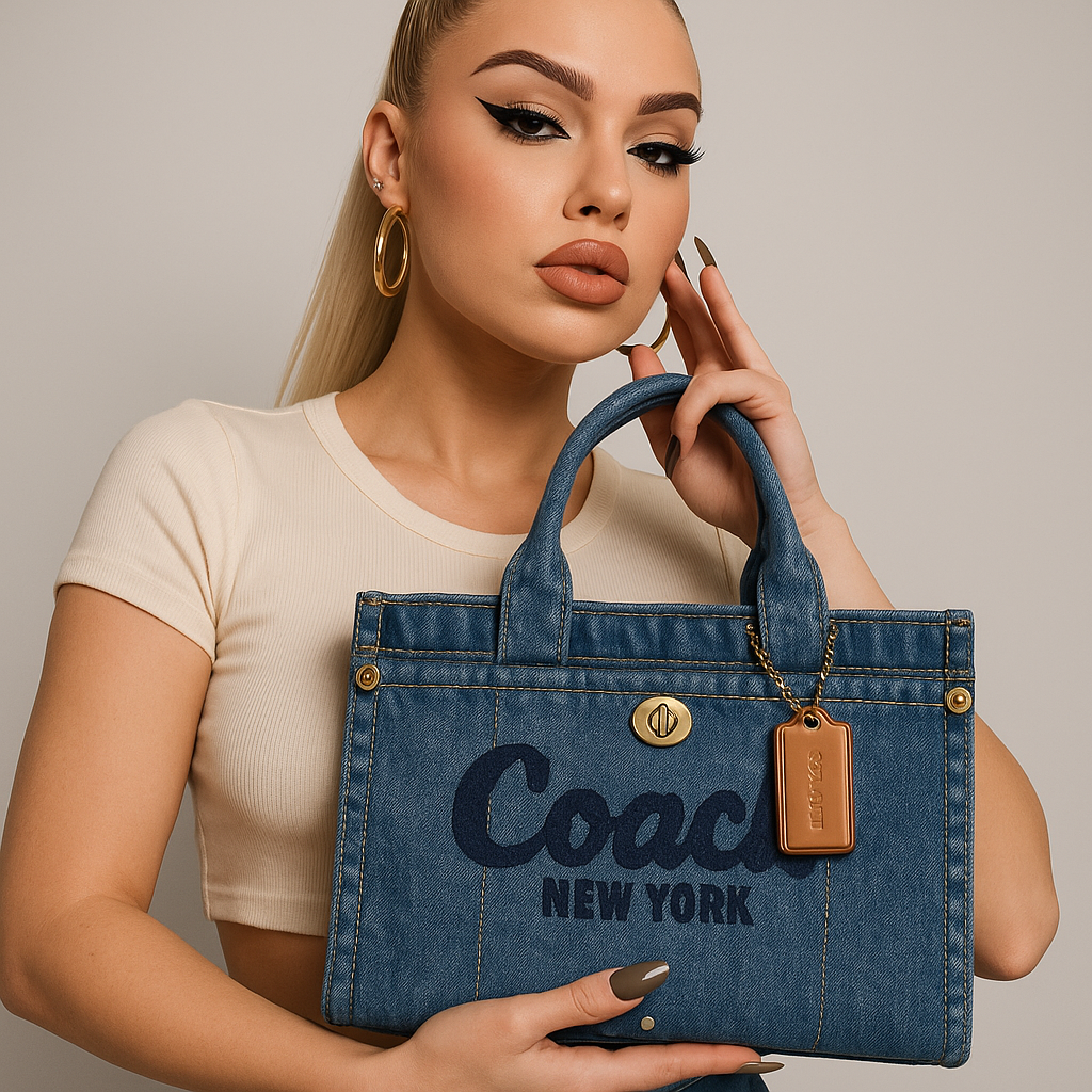 Coach Denim Tote Bag