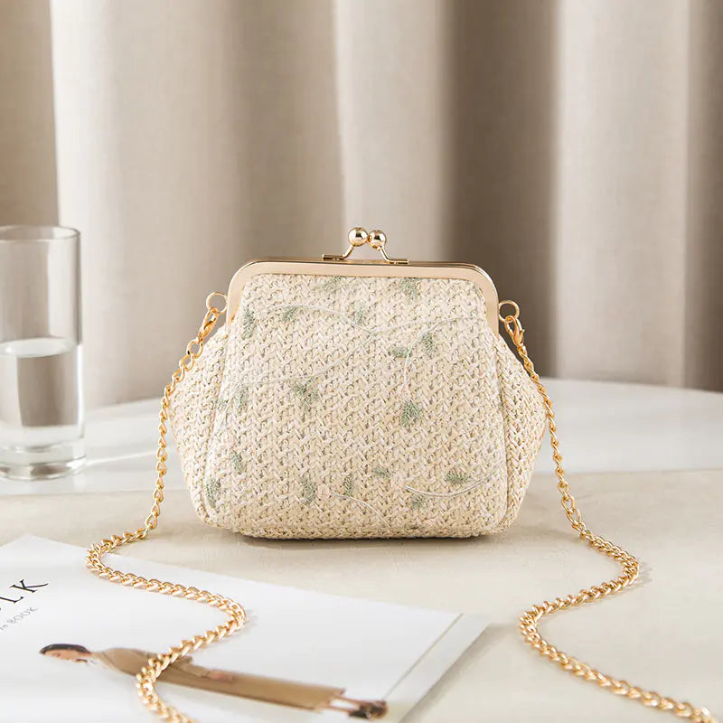 Woven Lace Shoulder Bag