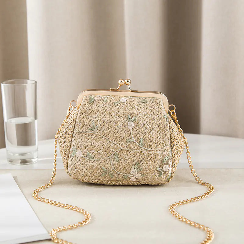 Woven Lace Shoulder Bag