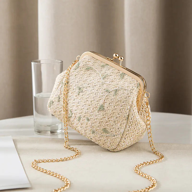 Woven Lace Shoulder Bag